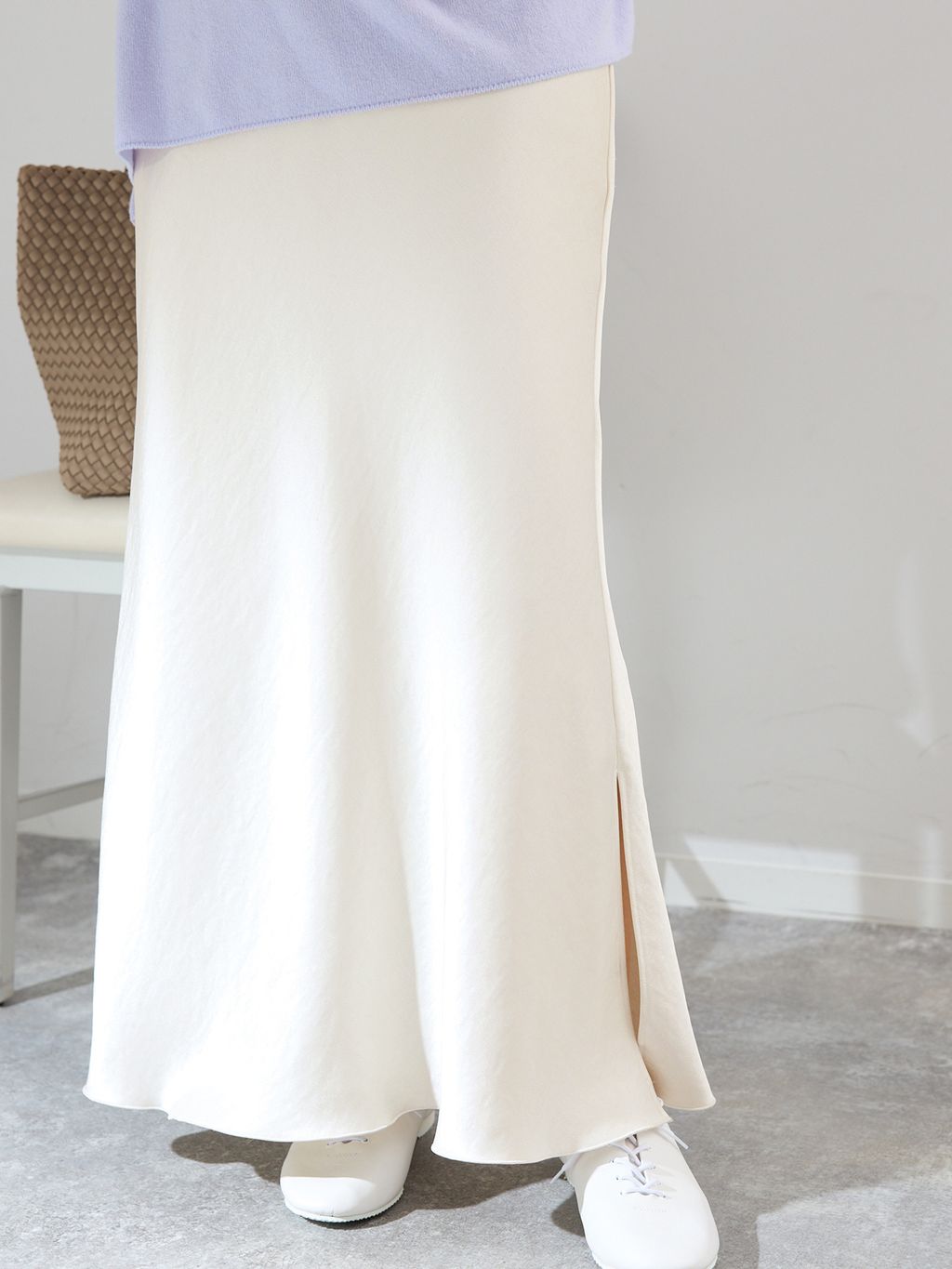 追加16》ダブルサテンスカートのコーディネートスナップ（Suzy）｜IENA