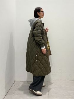 別注【TAION / タイオン】ロングダウンコートのコーディネートスナップ 