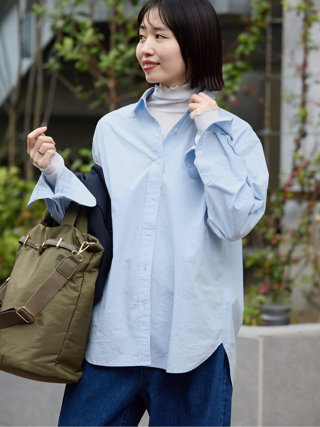 予約》Wash Cotton Color シャツのコーディネートスナップ（rino
