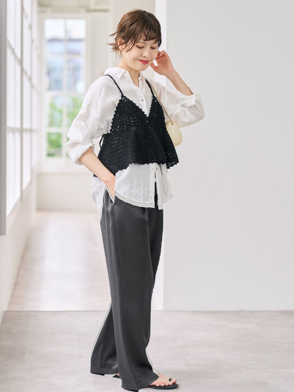 Spick and Span クロシェニットキャミソール　FREE Spick & Span｜《追加予約》クロシェニットキャミソール | Rakuten