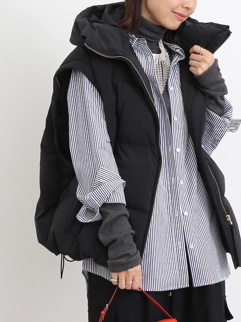 UPPER HIGHTS/アッパー ハイツ】 DOWN JACKETのコーディネートスナップ