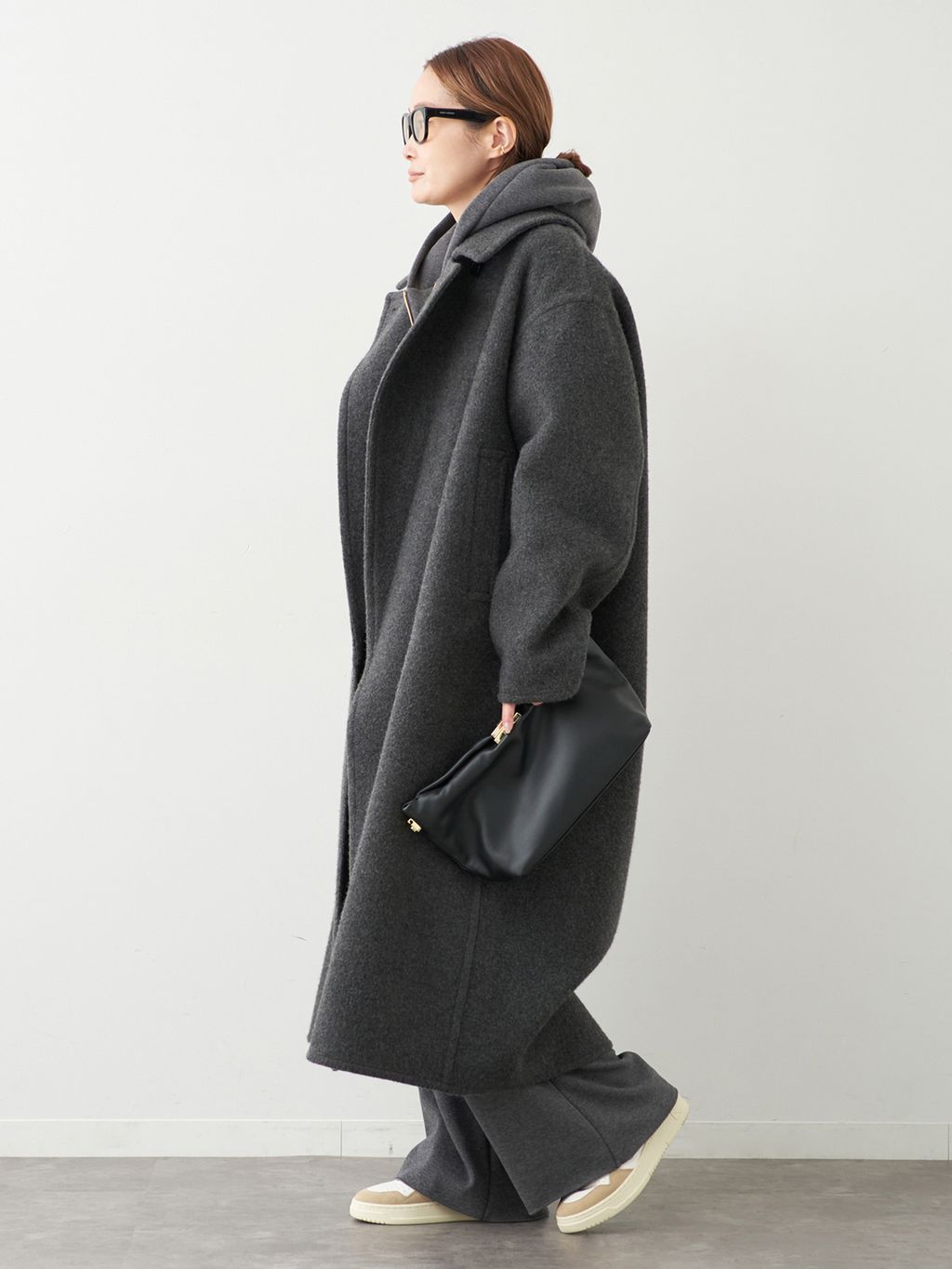 CASHEEP LONG コートのコーディネートスナップ（MIZU）｜Deuxieme