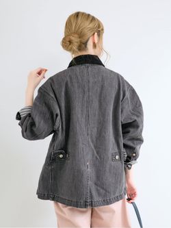 予約》ウォッシャブル / DU JOUR / デュ ジュール JEAN CHORE JACKETの 