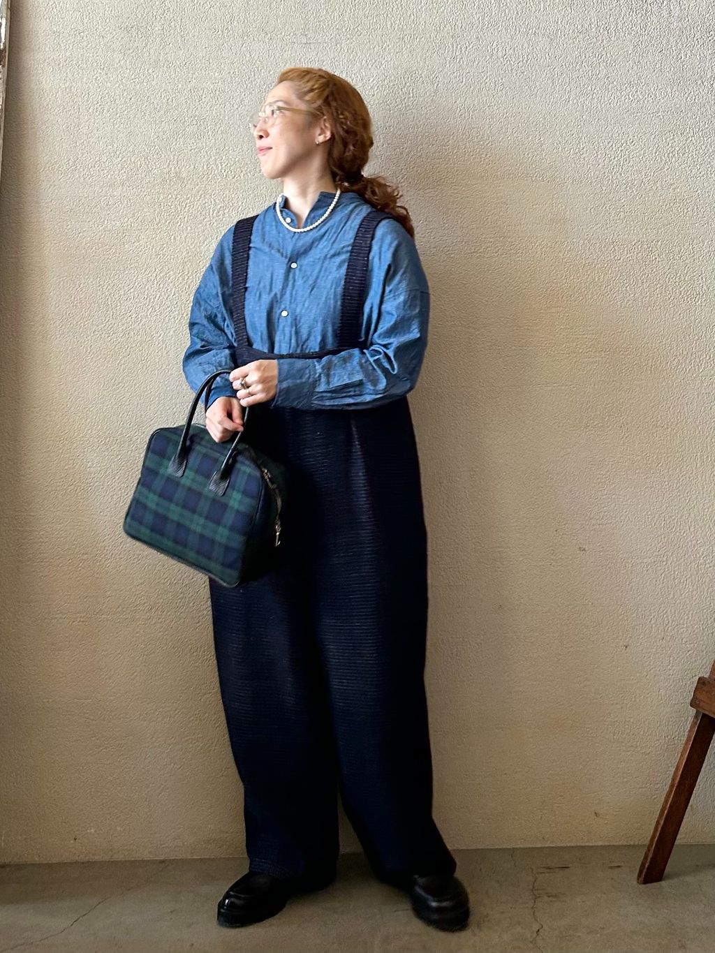 ツィード サスペンダーパンツのコーディネートスナップ（OE）｜journal