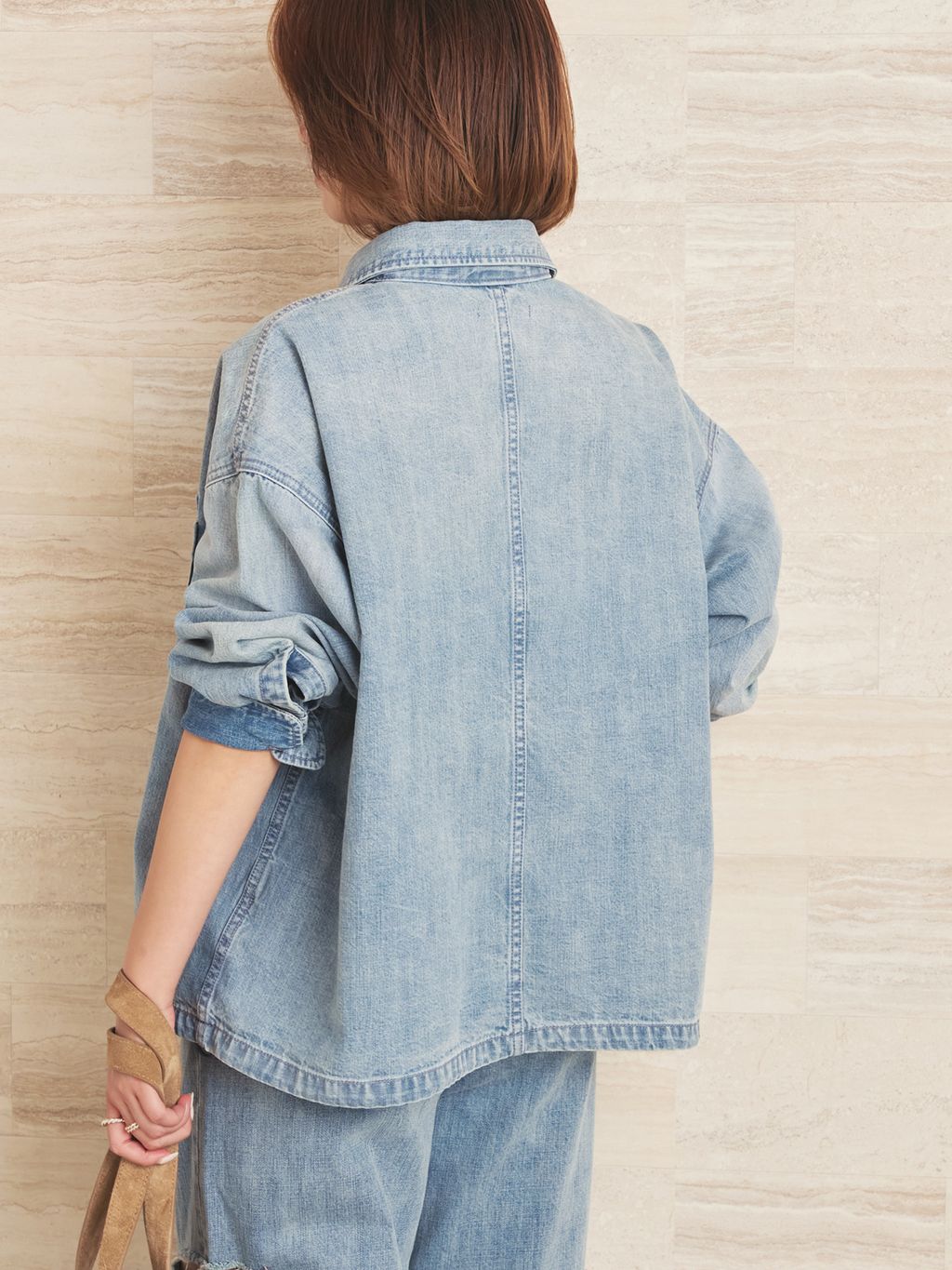 ballon denim シャツのコーディネートスナップ（yuzuki）｜Plage