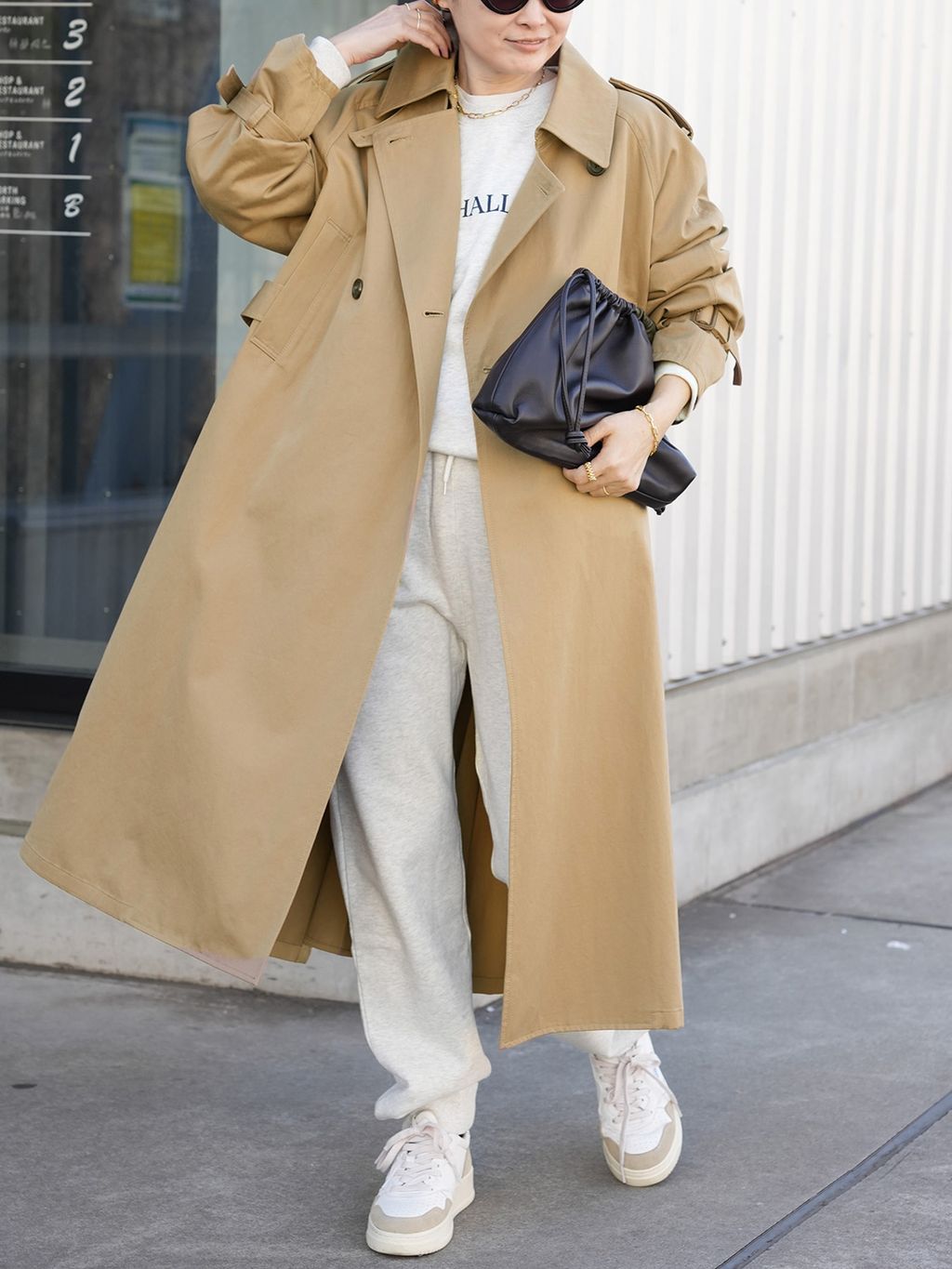 FINXGABA トレンチコートのコーディネートスナップ（MIZU）｜Deuxieme