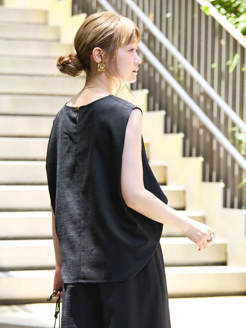 追加2》《S/Mサイズ展開》《2点セット》リネンライクセットアップの