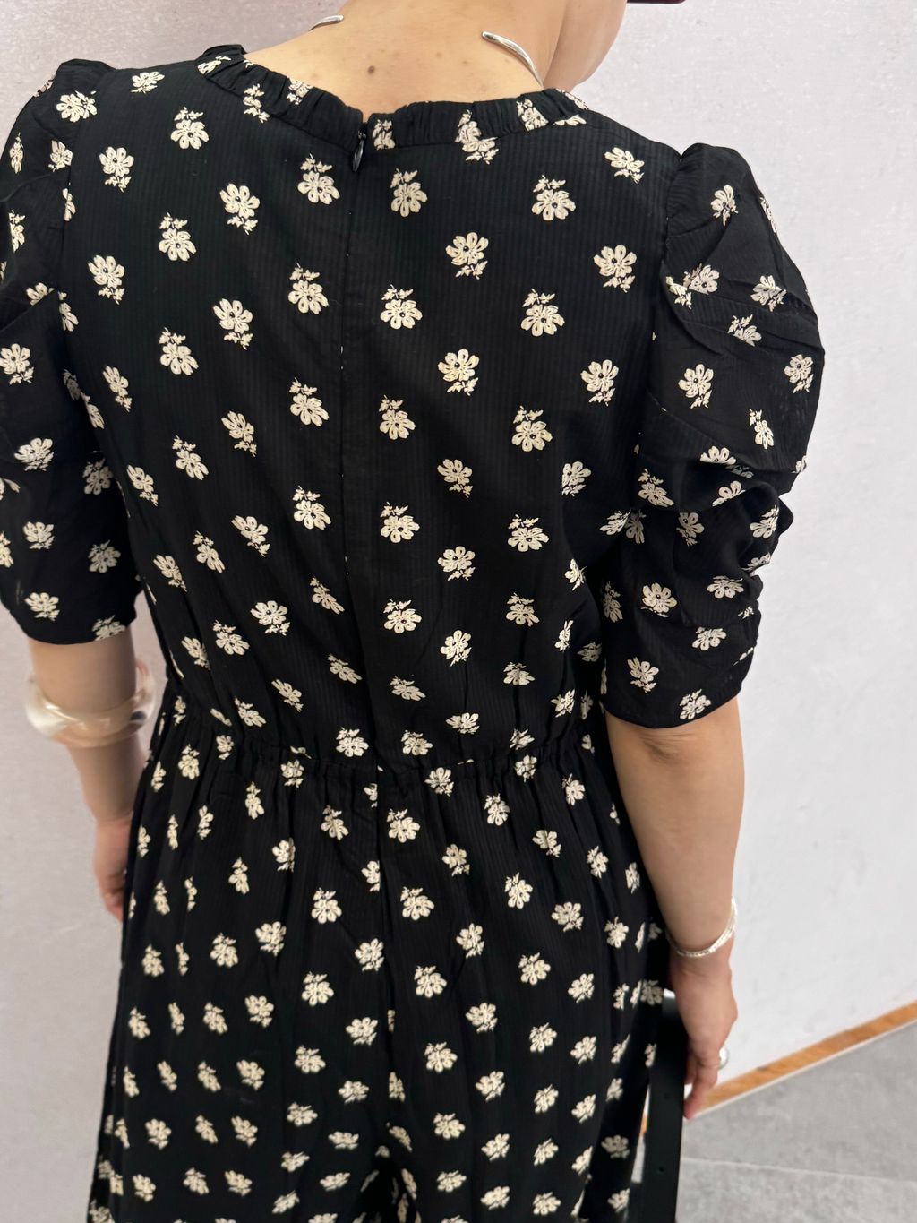 別注》ne Quittez pas / ヌキテパ Cotton Dobby Stripe Flower Print