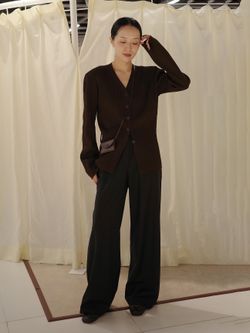 追加》R'IAM RIBシェイプカーディガンのコーディネートスナップ