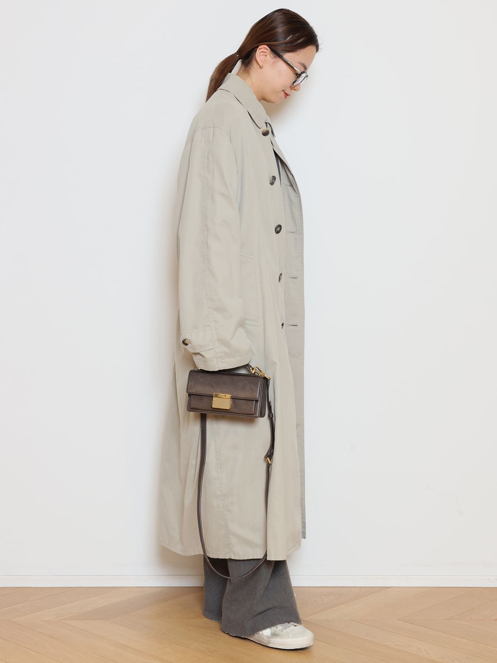 WISH クルーネックプルオーバーのコーディネートスナップ（HASE