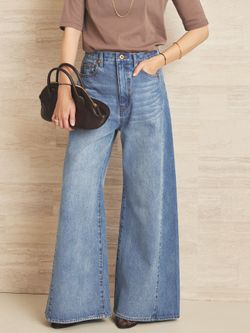 追加》REMAKE WIDE DENIM パンツのコーディネートスナップ（yoshie