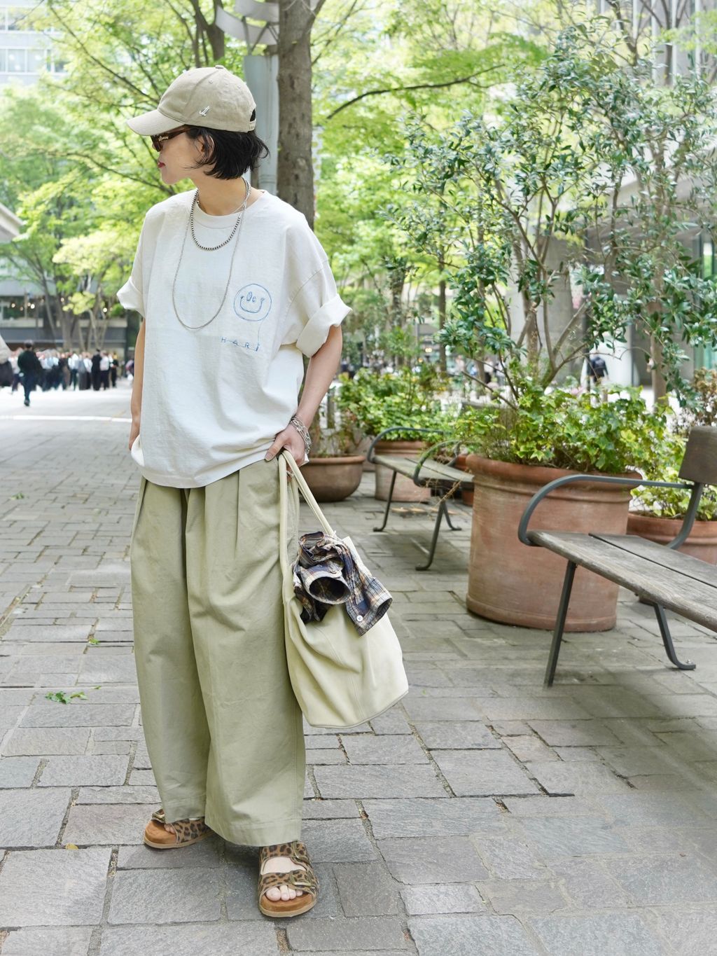 jornal standard luxe HARi SMILYロングスリーブT HARi】NATIVE SMILE T SHIRTのコーディネートスナップ（KS）｜journal