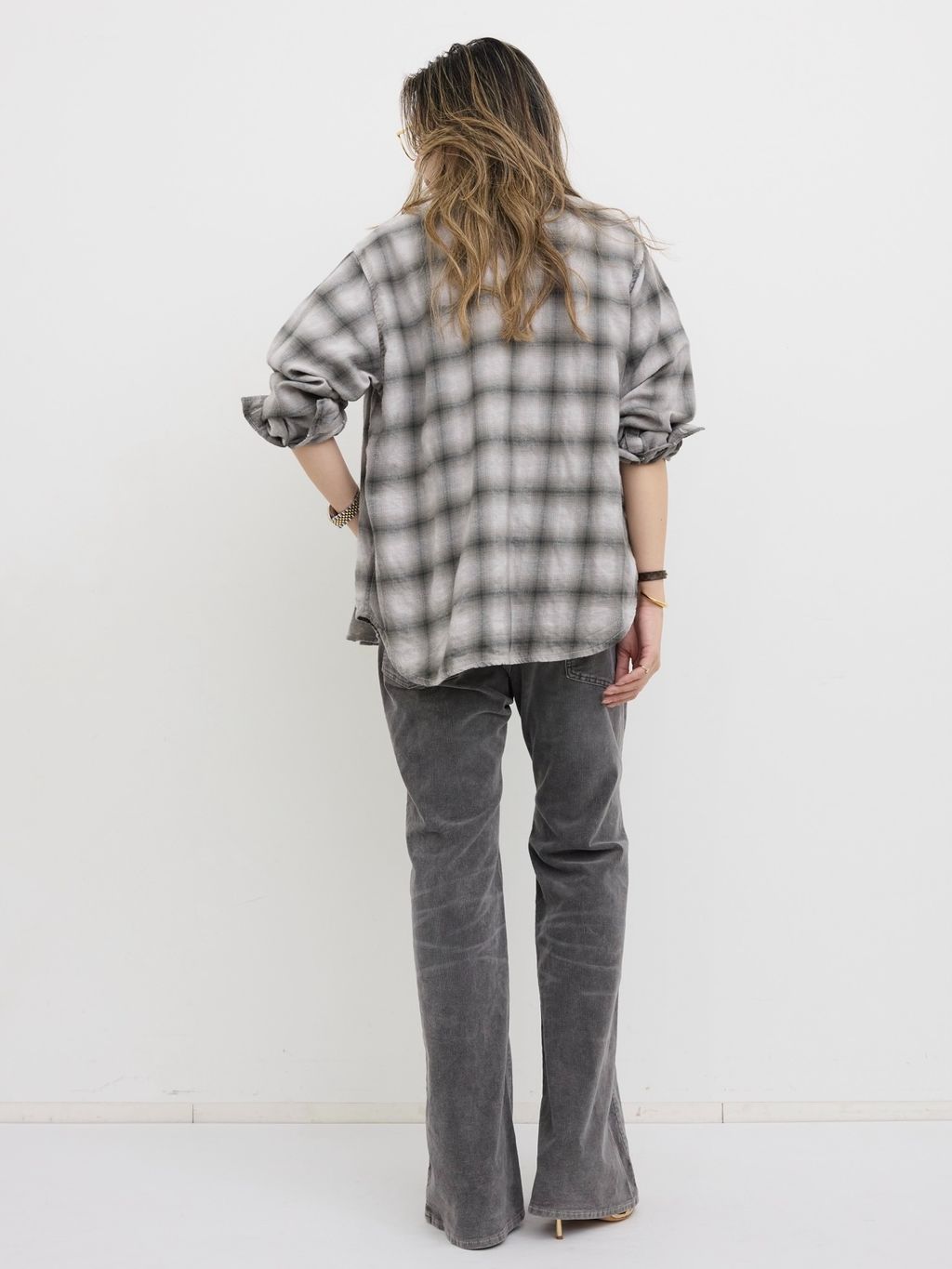 REMI RELIEF/レミ レリーフ】 OMBRE CHECK SHIRTのコーディネート