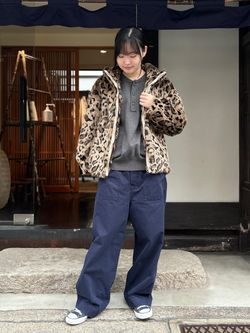ハイカウントツイル ベイカーパンツのコーディネートスナップ（N.H