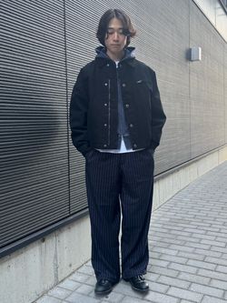 追加》ヘビーT/R 1タックワイドストレートスラックスのコーディネート