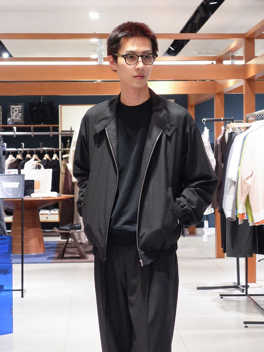 AURALEE (オーラリー) ULTRA FINE TROPICAL WOOL ZIP ブルゾンの