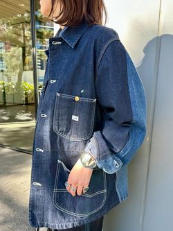 LESSAGE デニムカバーオール 別注【INSCRIRE*LEE*LESSAGE】LOCO JK DENIM USED：カバーオールの