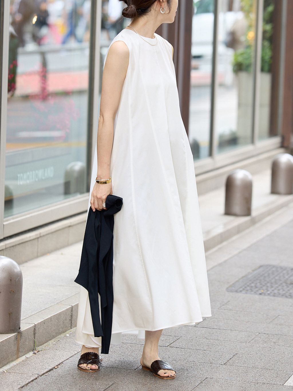 専用★新品　SAQUI VERMEIL par iena別注フレアードレス Panel Flow Dressのコーディネートスナップ（Woody）｜VERMEIL par