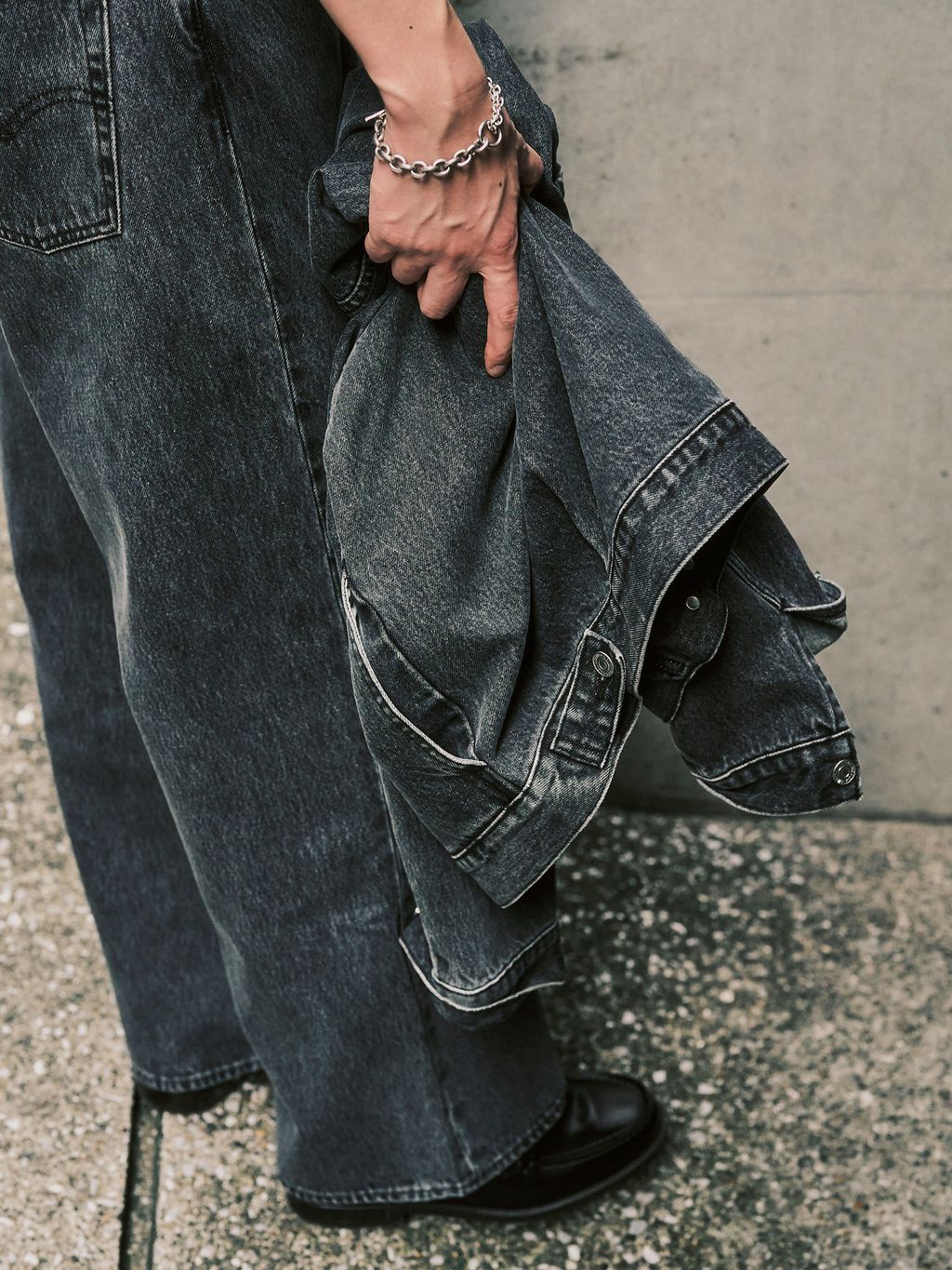 Levi's(リーバイス) 別注 Baggy Wide Leg デニムパンツ（L30）の
