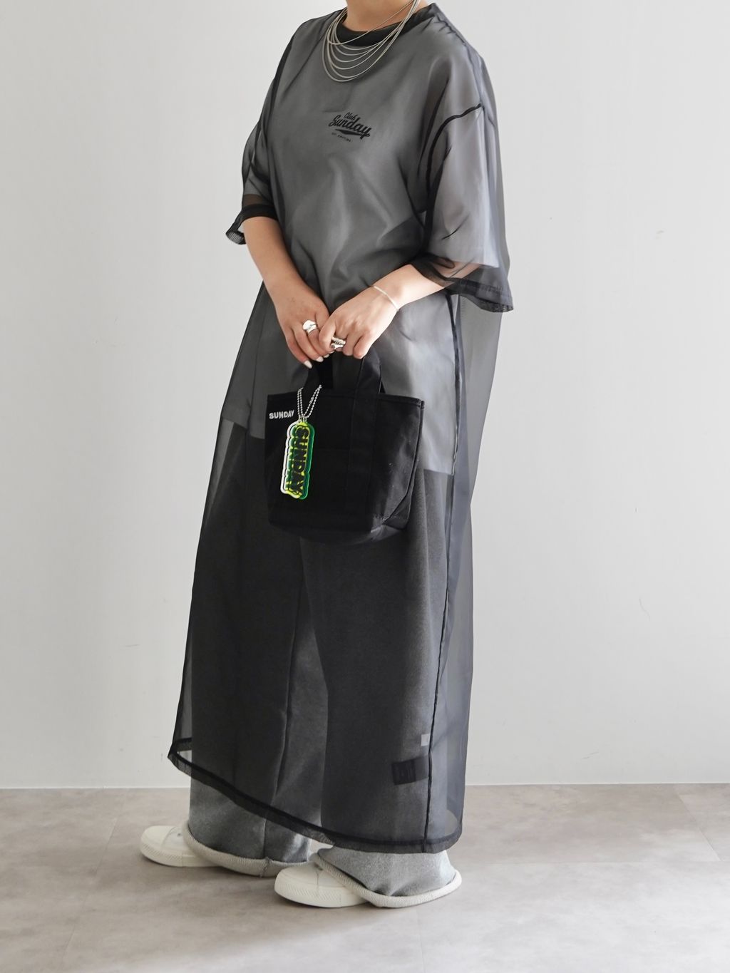SUNDAY Sheer T-ワンピースのコーディネートスナップ（Y.S）｜journal