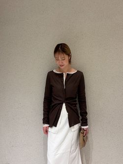 C/Cuナノシア 2way ロンTのコーディネートスナップ（ERI）｜Plage
