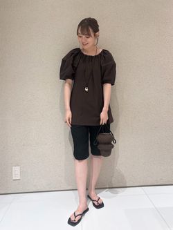 R'IAM PUFF ブラウスのコーディネートスナップ（Anri）｜Plage