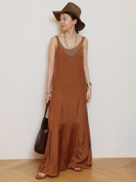 MUSE de Deuxieme Classe Cupra cami ドレス Col Pierrot/コルピエロ】Cupra cami ドレスのコーディネートスナップ