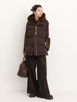 LOU ANDREA/ルー アンドレア】 FAKE MINK VESTのコーディネート