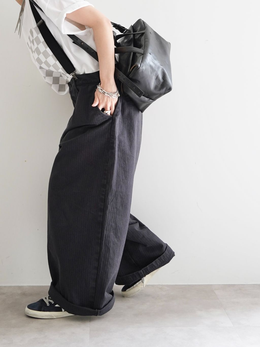 25SSジャーナルスタンダードラックス カノコサスペンダーパンツ 楽天