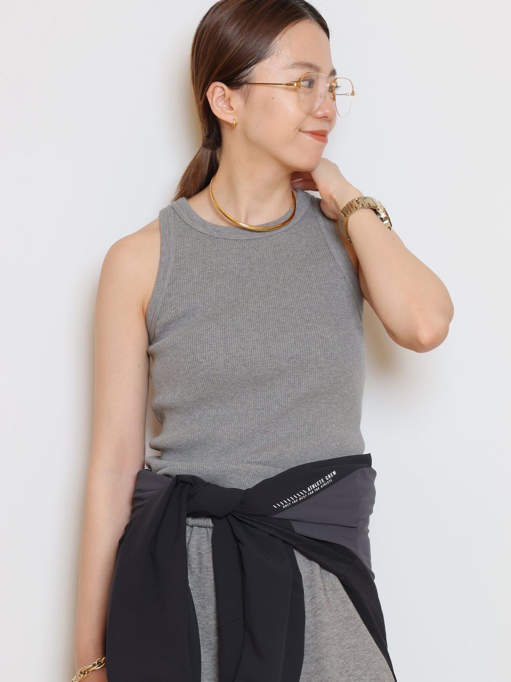 Deuxieme Classe LOREL RIB タンクトップ LOREL RIB タンクトップのコーディネートスナップ（HASE）｜MUSE de