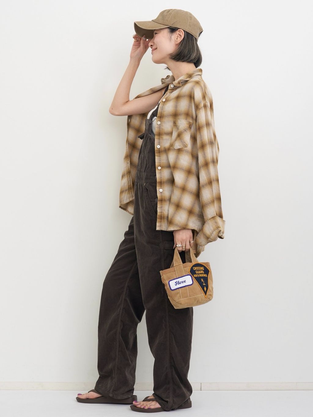 STAMMBAUM/シュタンバウム】 Corduroy Overallのコーディネート