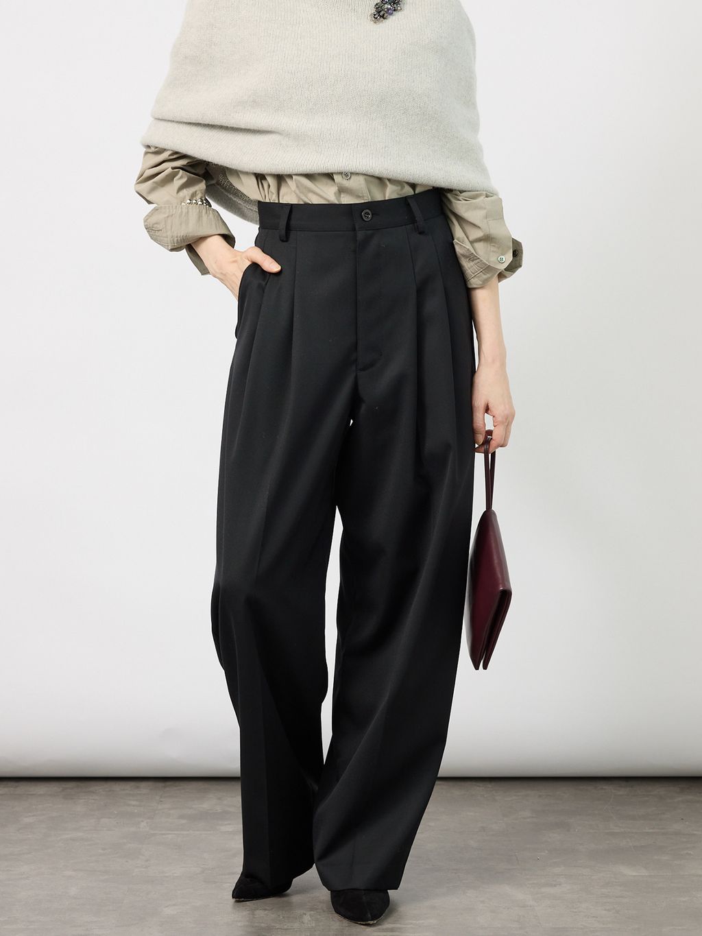 予約》2タックパンツのコーディネートスナップ（VERMEIL Online Store