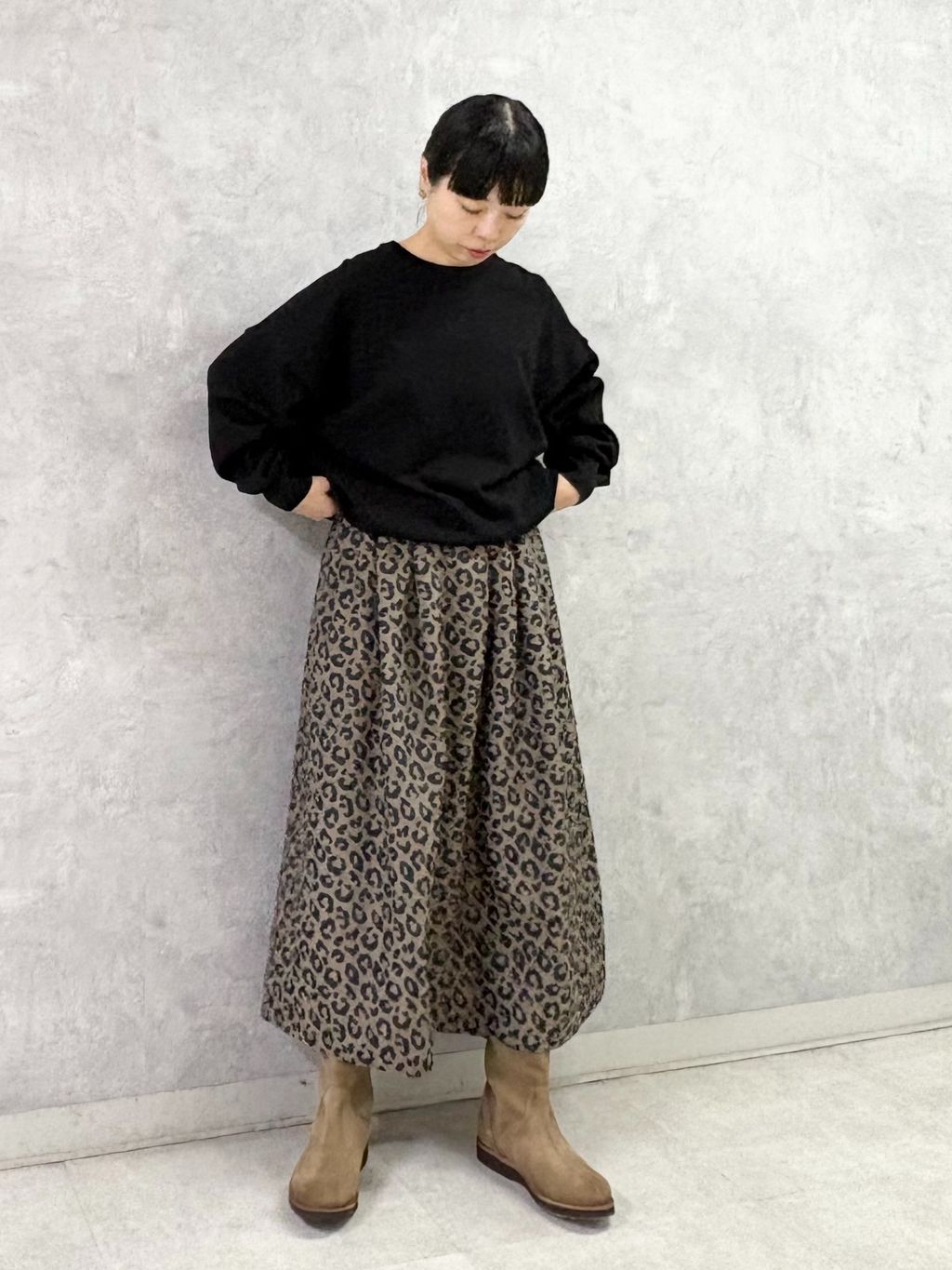 追加予約》ダブルJQレオパ スカートのコーディネートスナップ（K.H