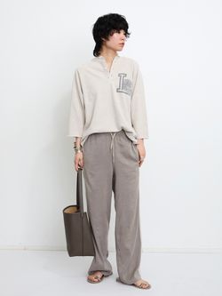 【美品】レミレリーフ　ナチュラル　REMI RELIEF/HENLEY NECK REMI RELIEF/レミ レリーフHENLEY NECK PRINT TEE