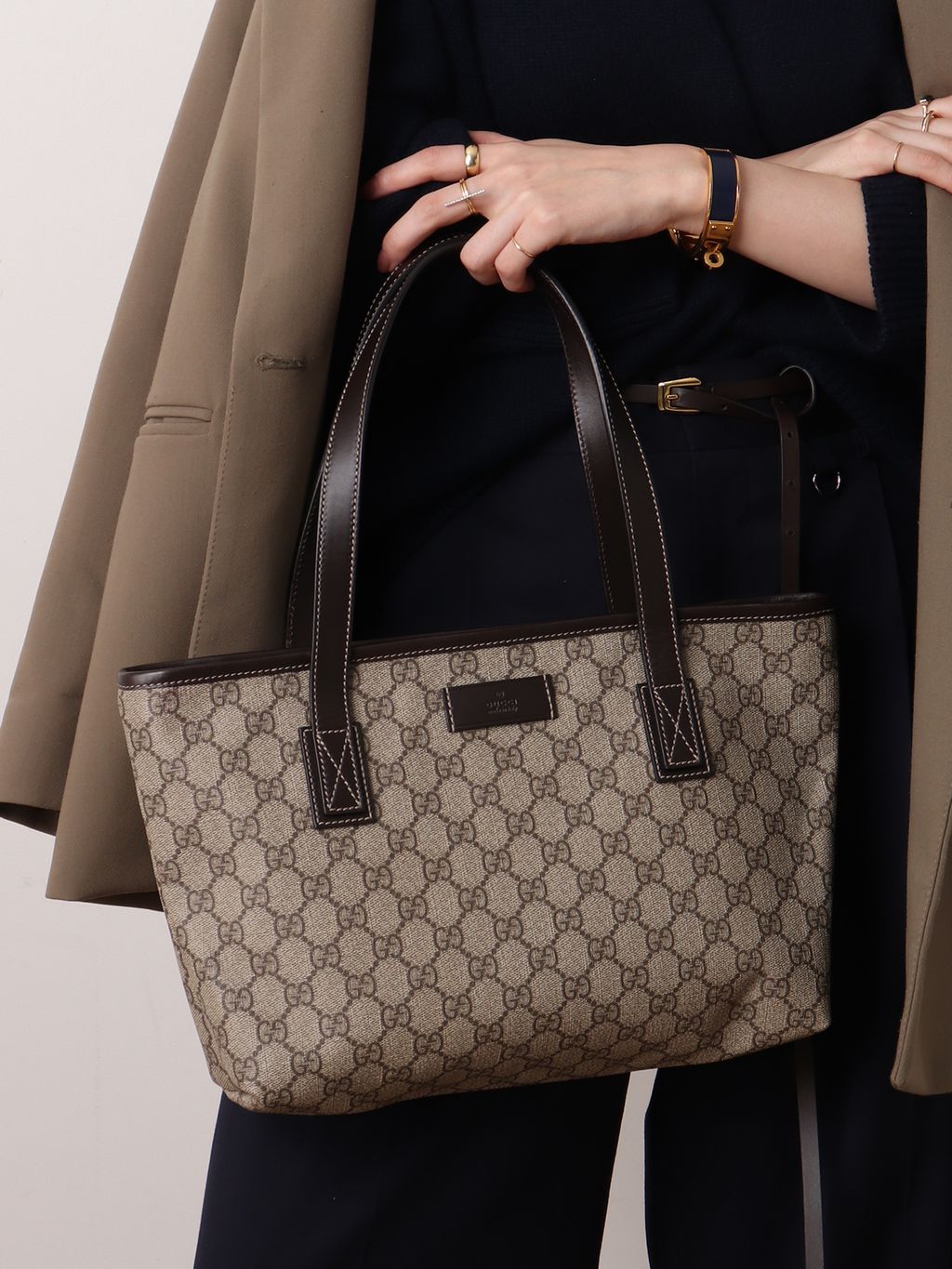 VINTAGE GUCCI /グッチ】 トートバッグ ggのコーディネートスナップ