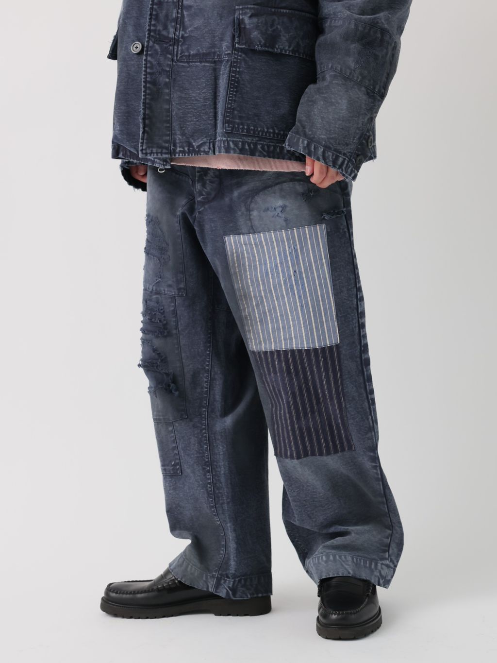 メンズL〜XL　ジャーナルスタンダード　ボナム　ユーロワーク　再構築　リメイク J.S.Homestead / ユーロ ワーク パッチワーク パンツのコーディネート