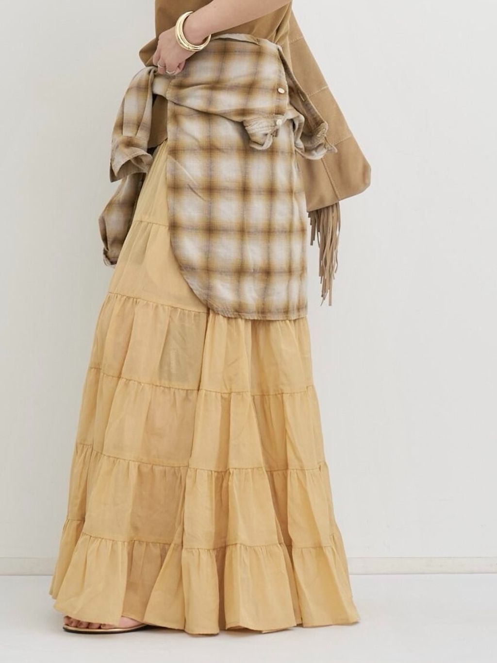 COUTURE D'ADAM/クチュールドアダム】 TIERED SKIRTのコーディネート