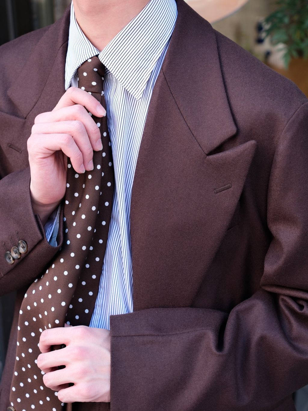 la favola (ラ ファ―ボラ) 4B Double Jacketのコーディネートスナップ