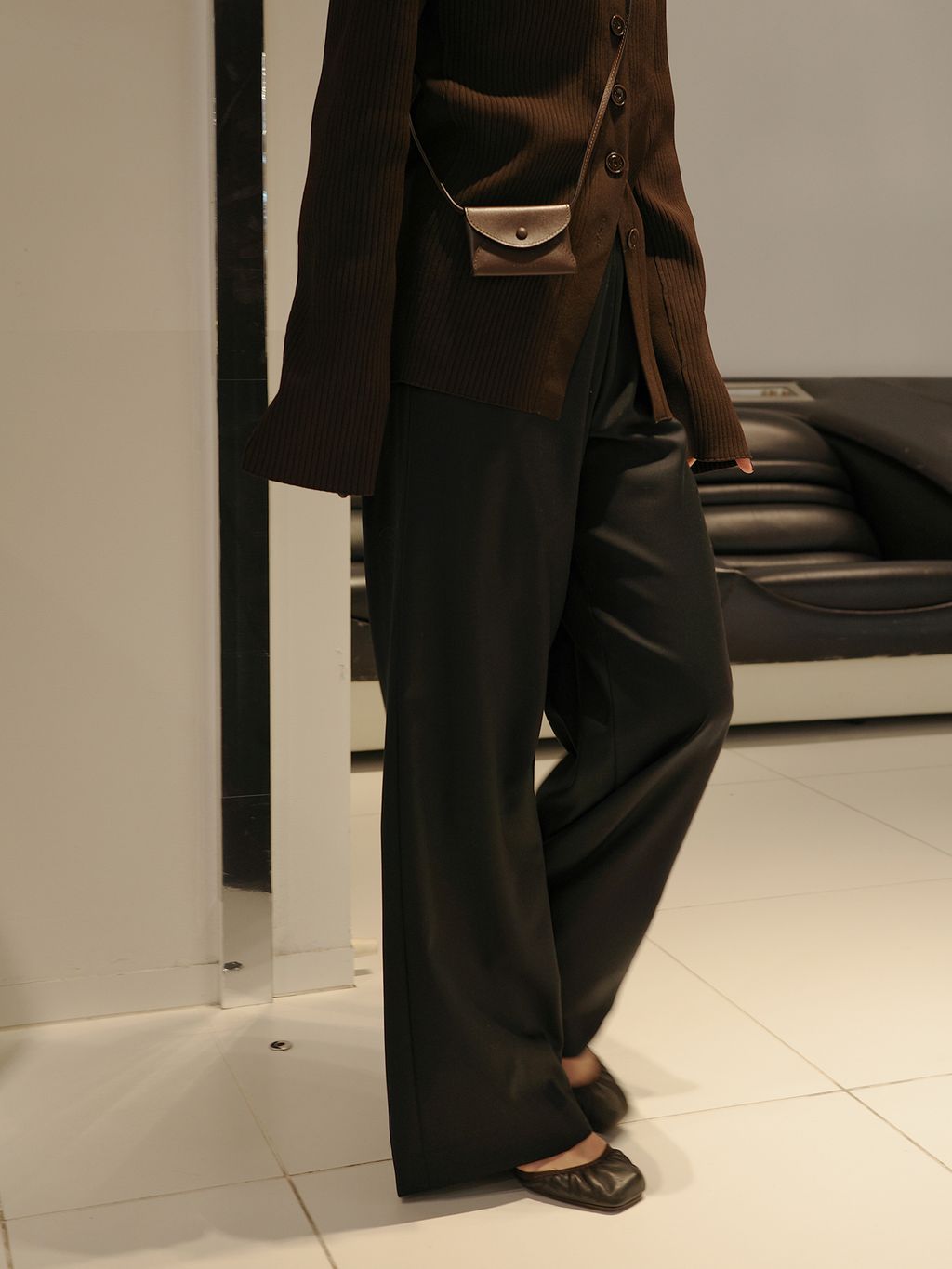 追加》R'IAM RIBシェイプカーディガンのコーディネートスナップ