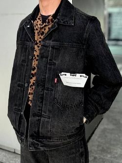 LEVI'S EDIFICE 30th 別注 1st type ブラック XS Levi's(リーバイス) 30th 別注 Type 1 Trucker Jacket BLACKの