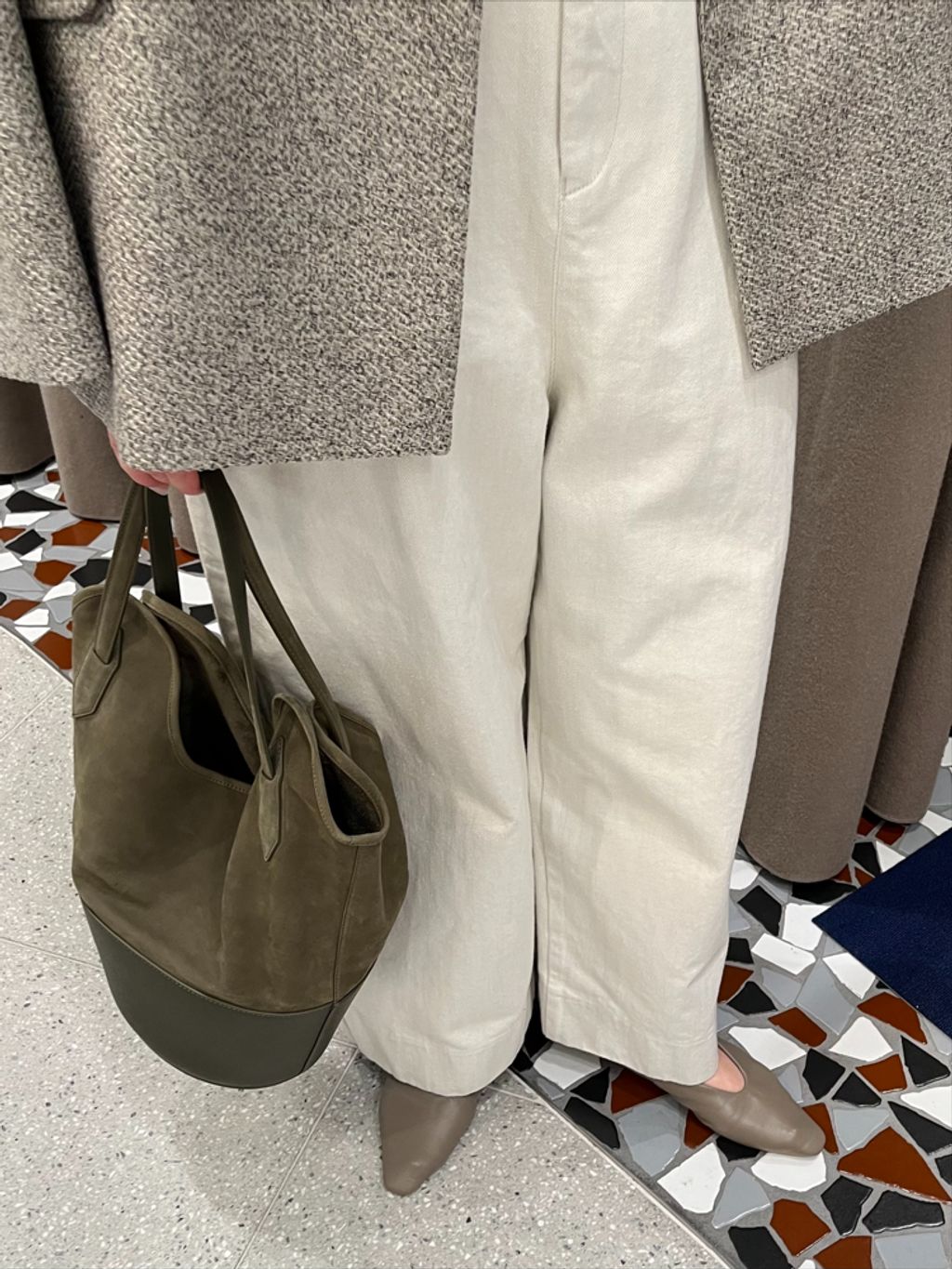 &NAVY ツィーディーダブルジャケットのコーディネートスナップ（ayano