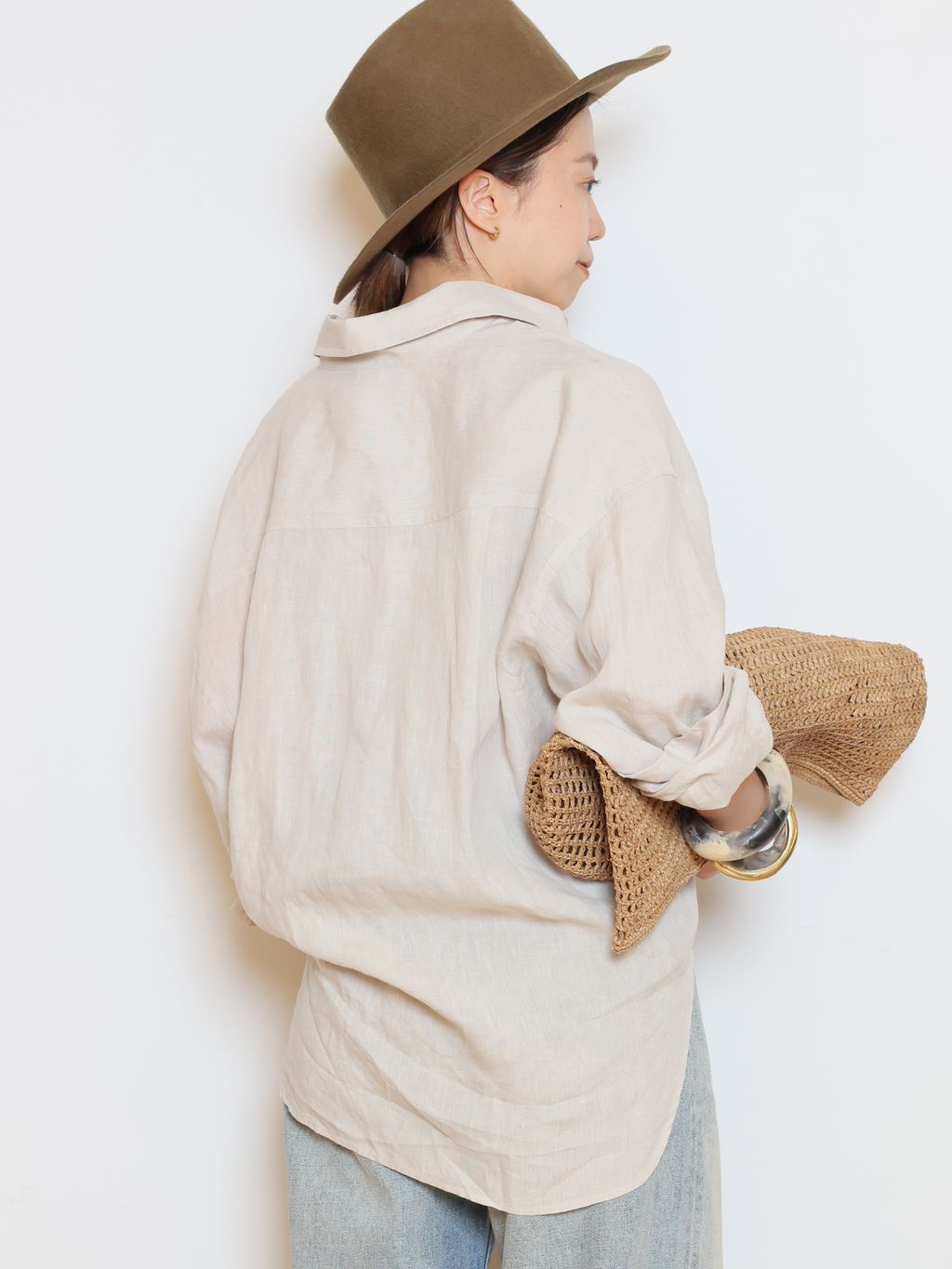 Linen シャツのコーディネートスナップ（HASE）｜MUSE de Deuxieme