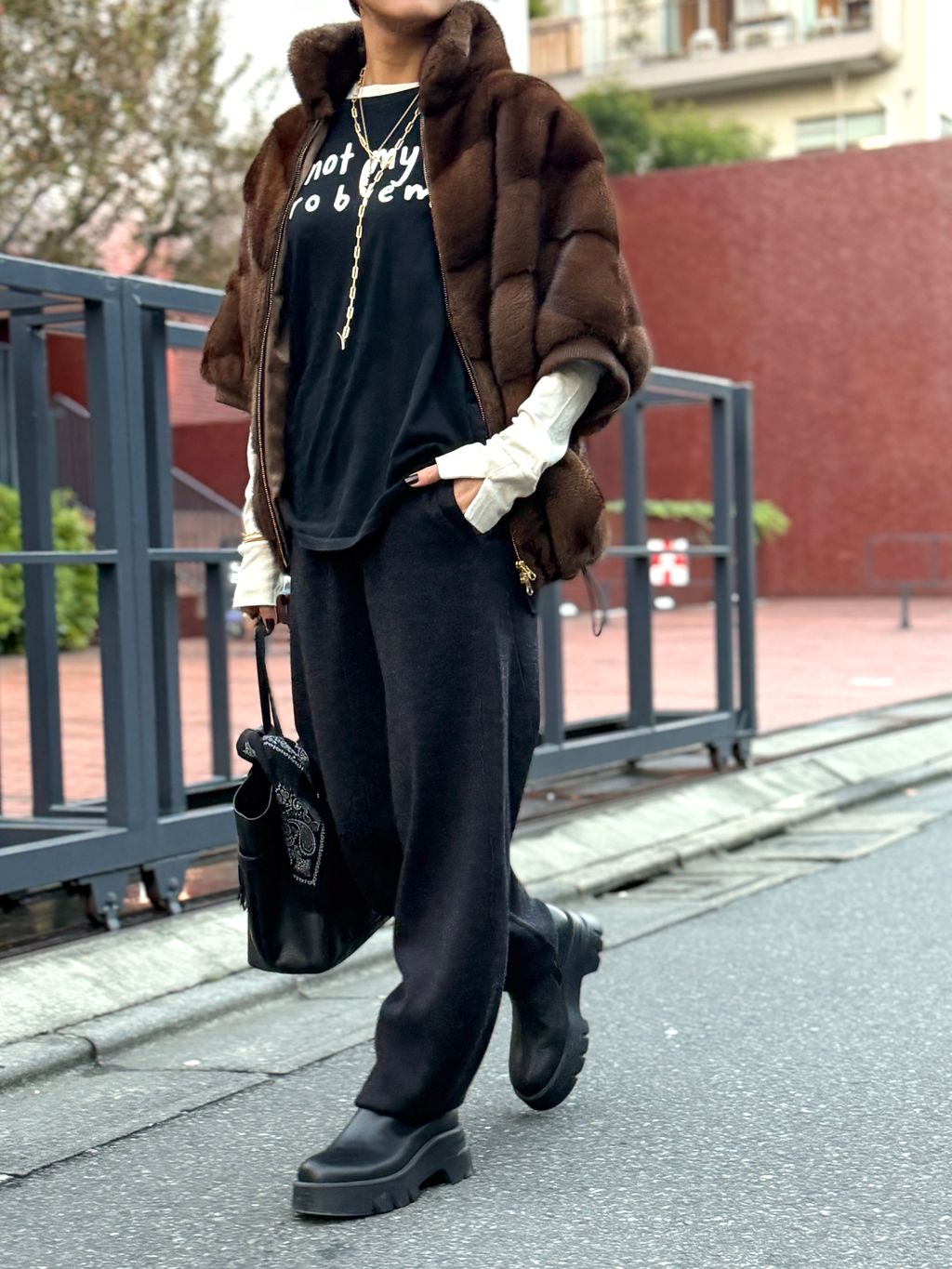 GOOD GRIEF!/グッド グリーフ】 Sleeve Slit Long Sleeve T-Shirtの