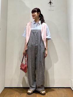 LCギンガム キャミサロペットのコーディネートスナップ（A.S
