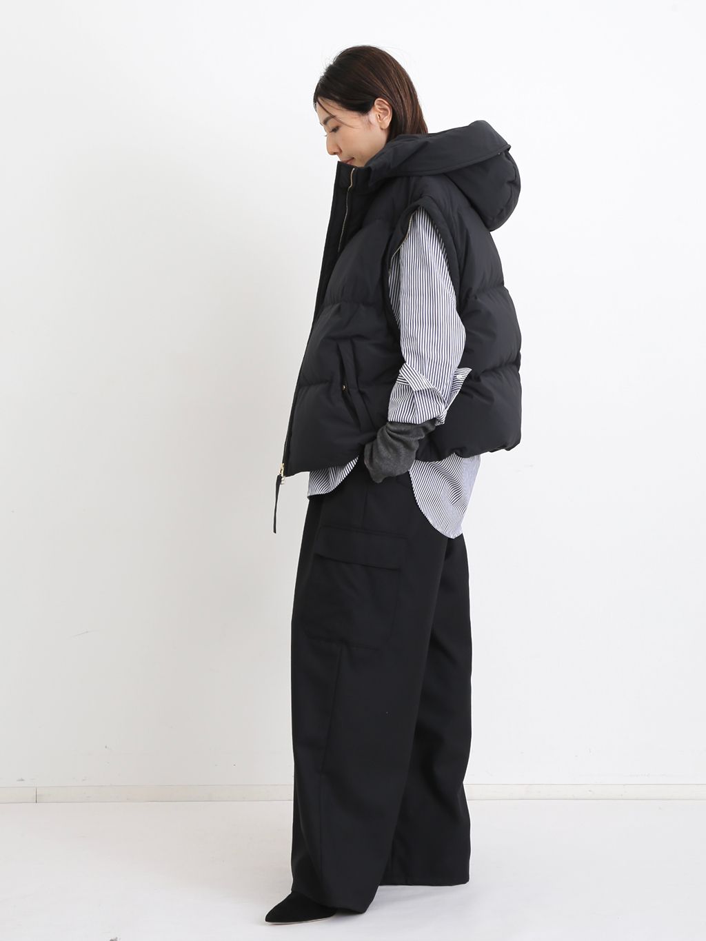 UPPER HIGHTS/アッパー ハイツ】 DOWN JACKETのコーディネートスナップ