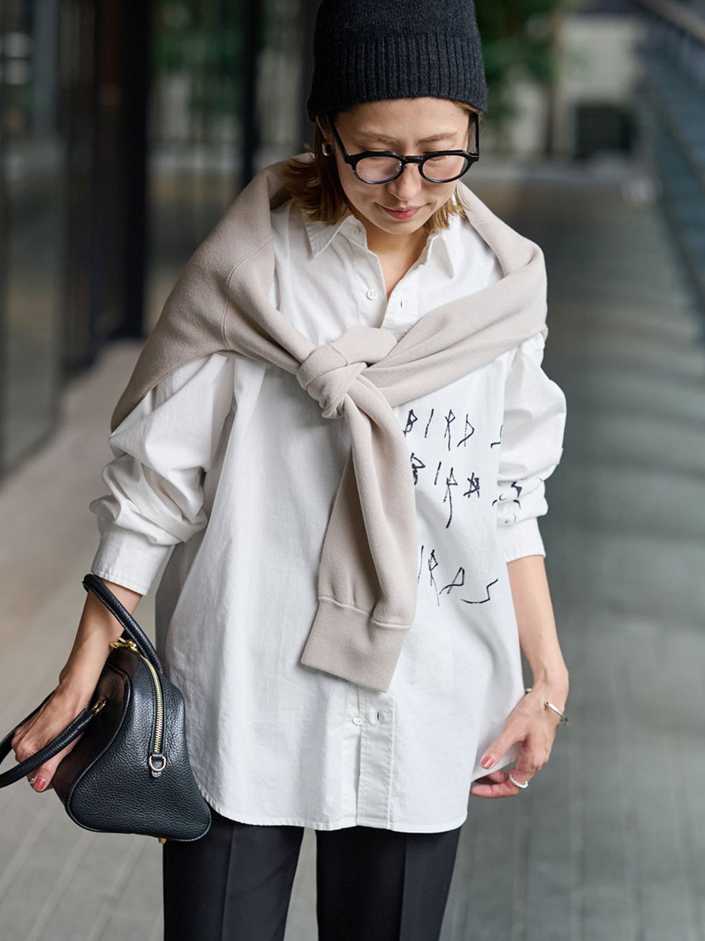 LEVI PATA×FRAMeWORK レギュラーシャツのコーディネートスナップ（haru 
