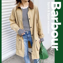 美品⭐︎Barbour Spick&Span 別注　フード付きロングコート Spick & Span（スピックアンドスパン）の「≪追加≫【Barbour】別注