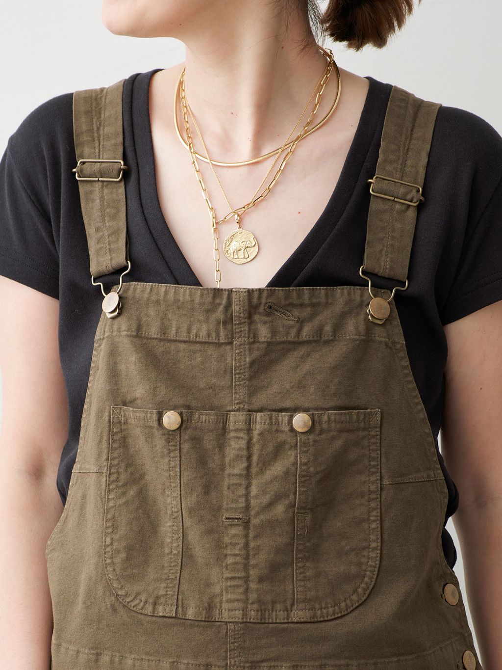 JOHNBULL/ジョンブル】OVERALL SKIRTのコーディネートスナップ（MIZU