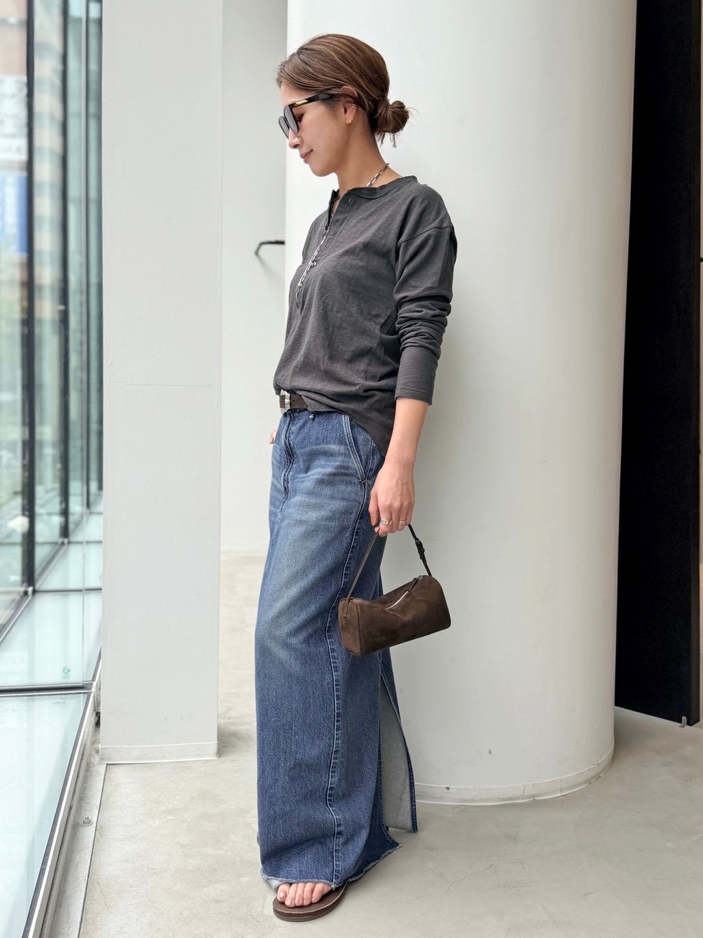 GOOD GRIEF!/グッド グリーフ】 ROUGH-COT HENLEY NECK TOPの
