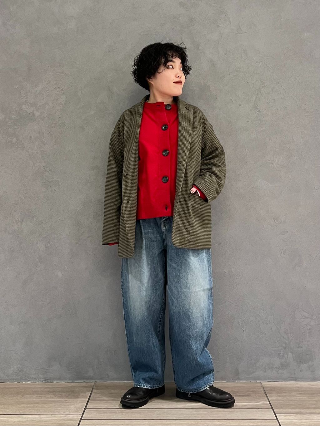 追加》13OZデニム タックラウンドパンツのコーディネートスナップ（M.M